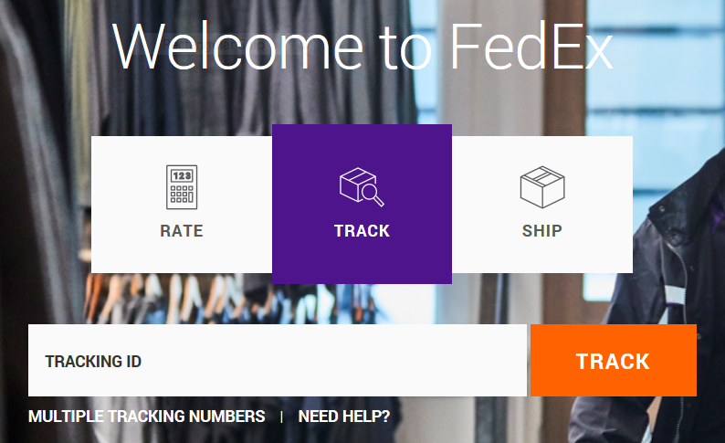 FedEx Tracking Website Graphic